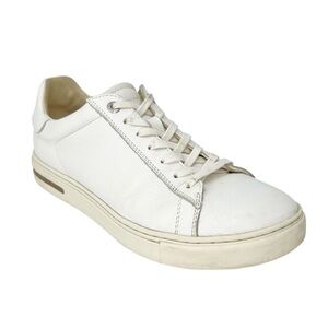 Birkenstock Bend Low-Profile Sneaker White Leather Size 39 = 8-8.5 Narrow